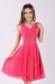 Vestido corto Color coral